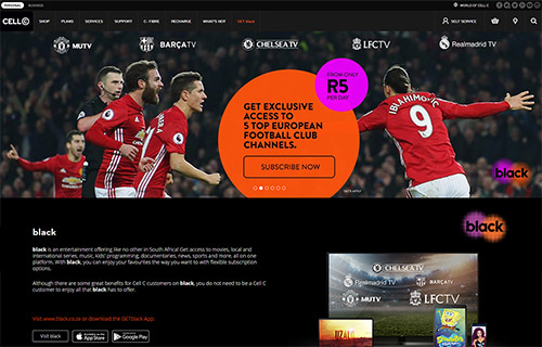 Cell C black Page Updates