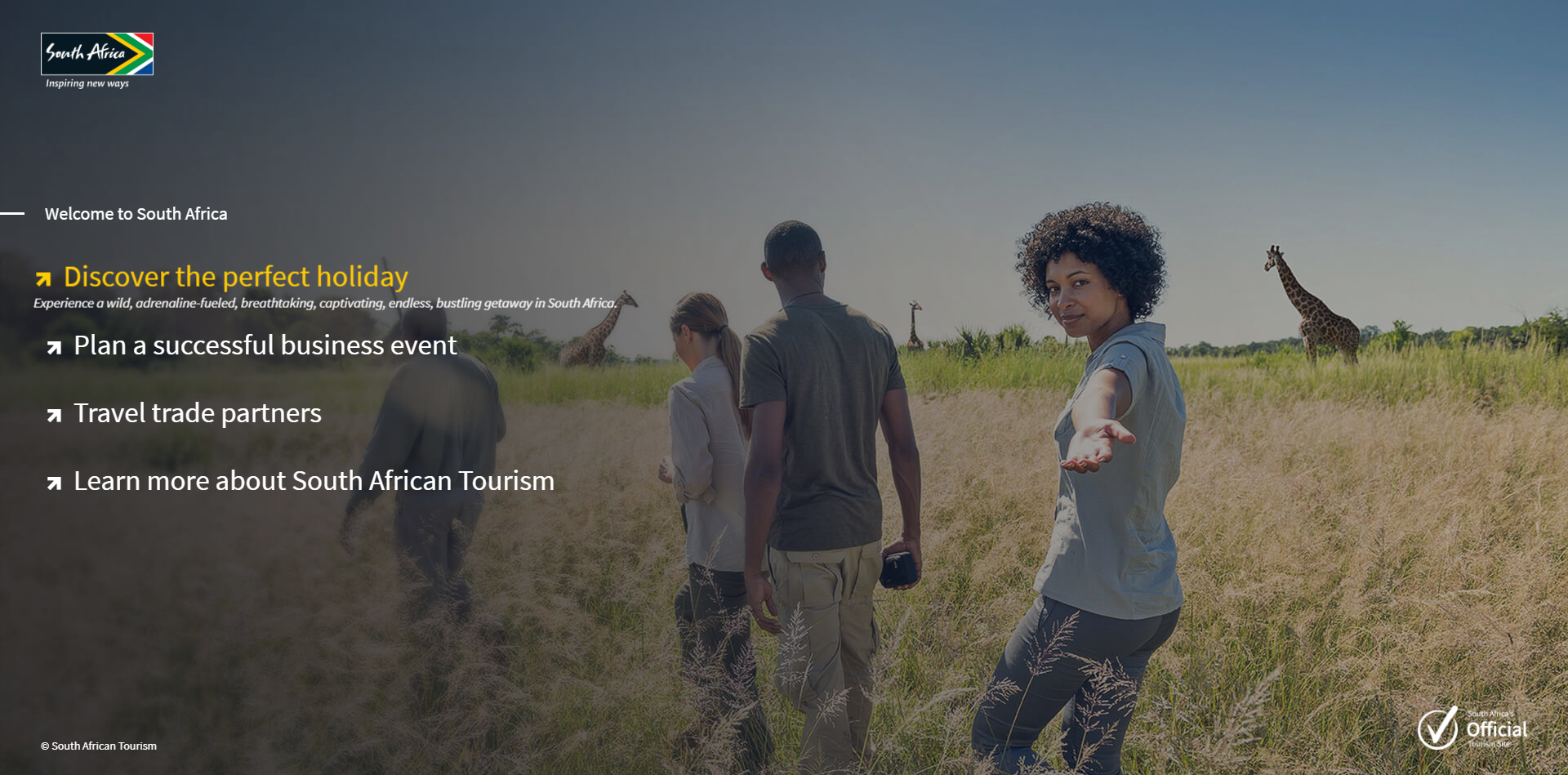 South African Tourism Home Page | Discover the perfect holiday slide