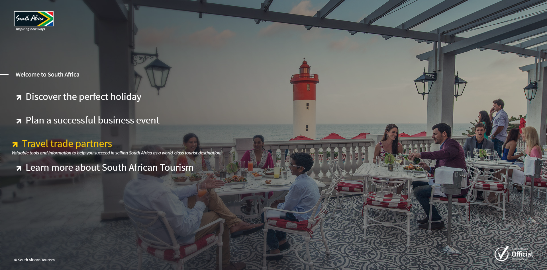 South African Tourism Home Page | Travel trade partners slide