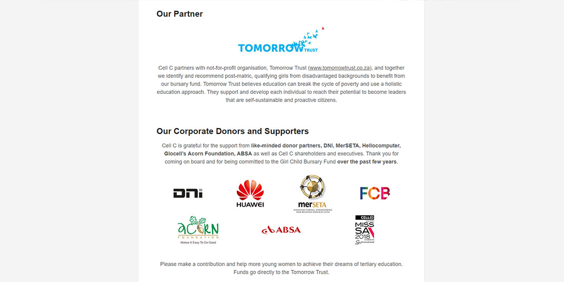 Cell C Girl Child | Image 985