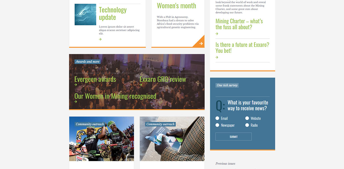 Exxaro E-xxplore Newsletter Template | Image 1066