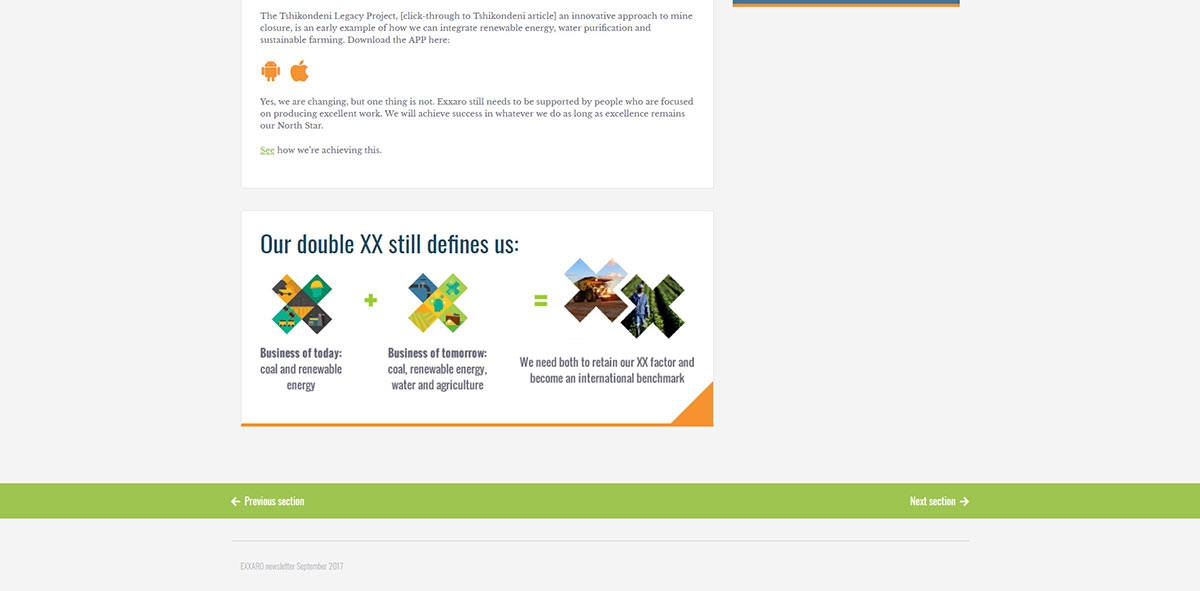 Exxaro E-xxplore Newsletter Template | Image 1072