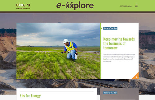 Exxaro E-xxplore Newsletter Template