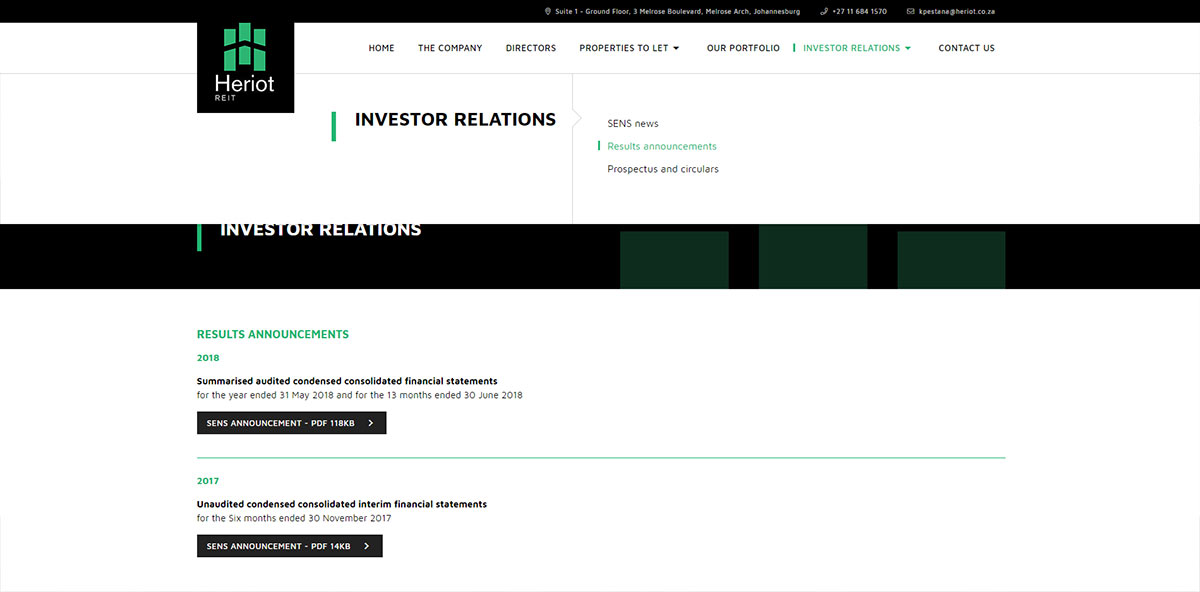 Heriot REIT Properties | 