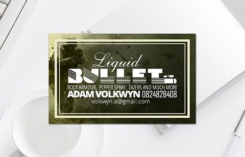 Liquid Bullet Business Card