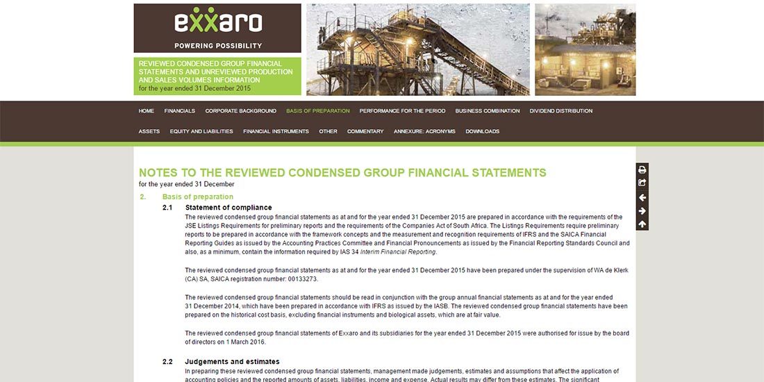 Exxaro Financials 2015 | Image 245