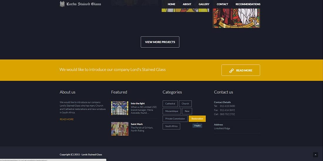 Lords Stained Glass | Image 341