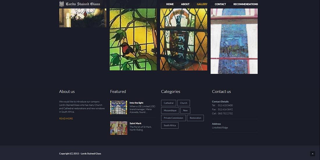 Lords Stained Glass | Image 346