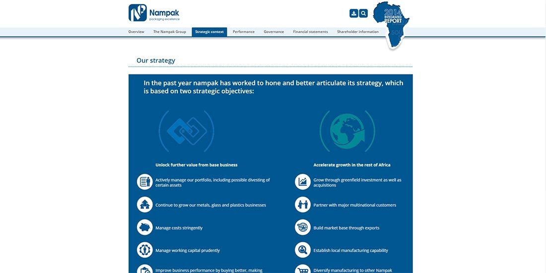 Nampak Integrated Report 2014 | Image 564