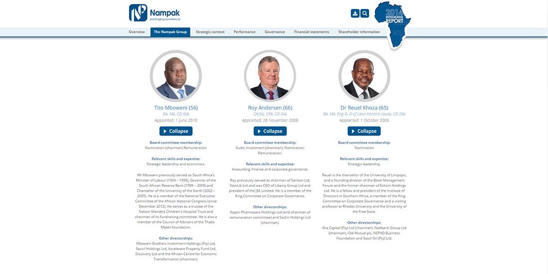 Nampak Integrated Report 2014 | Image 569