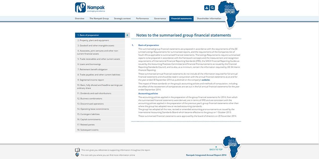 Nampak Integrated Report 2014 | Image 575