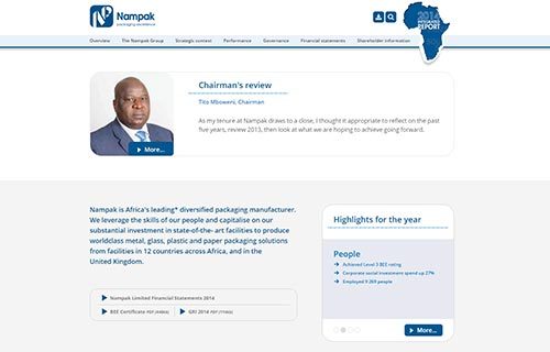 Nampak Integrated Report 2014