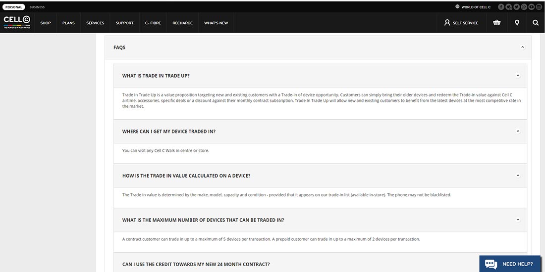 Cell C - Trade in/up | Cell C Trade in/Trade up
