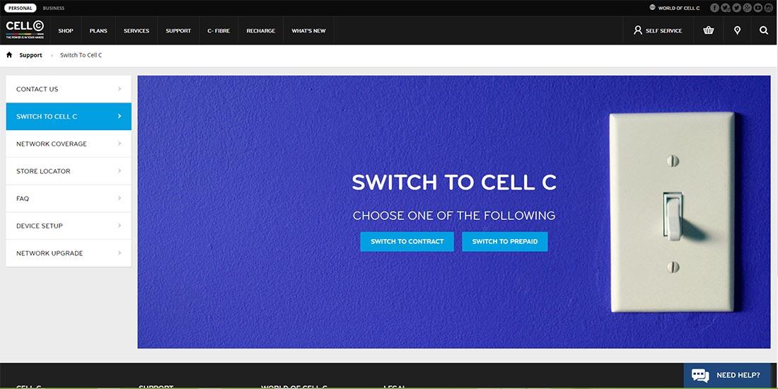 Switch to Cell C | Switch to Cell C