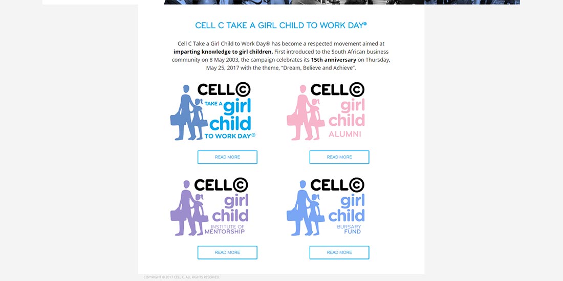 Cell C Girl Child | Cell C Girl Child - Home Page Content