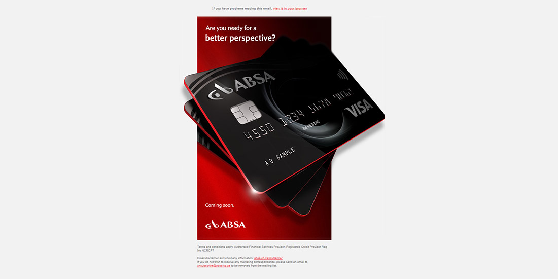 Absa Mailers - Set 1 | Internal and External Teaser Mailer